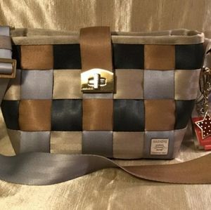 Harveys,  Silver and Gold Carriage Ring Hobo, RARE